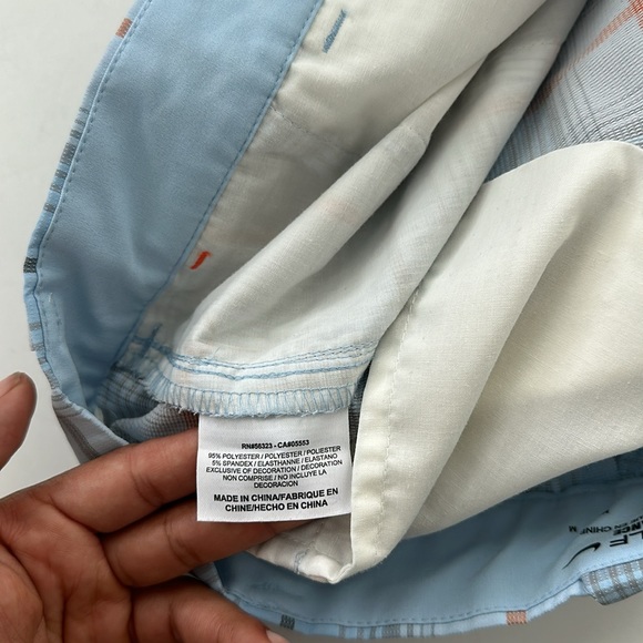 Nike Golf Performance Man's Shorts Dry Fit size 32 Medium Blue checkered - Picture 7 of 8